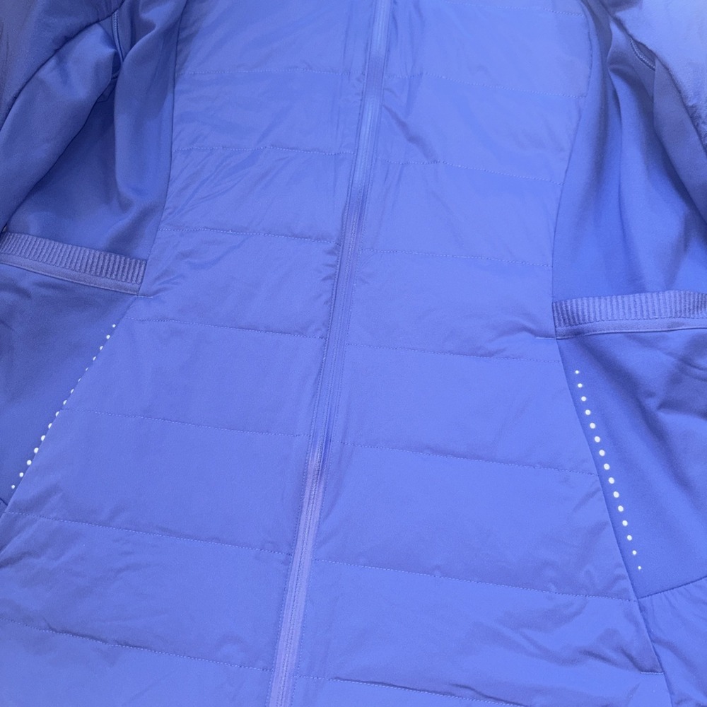 Lululemon Down For It All Jacket Size 14 Large Blue Coat Jacket Athletic Gym - Picture 9 of 11